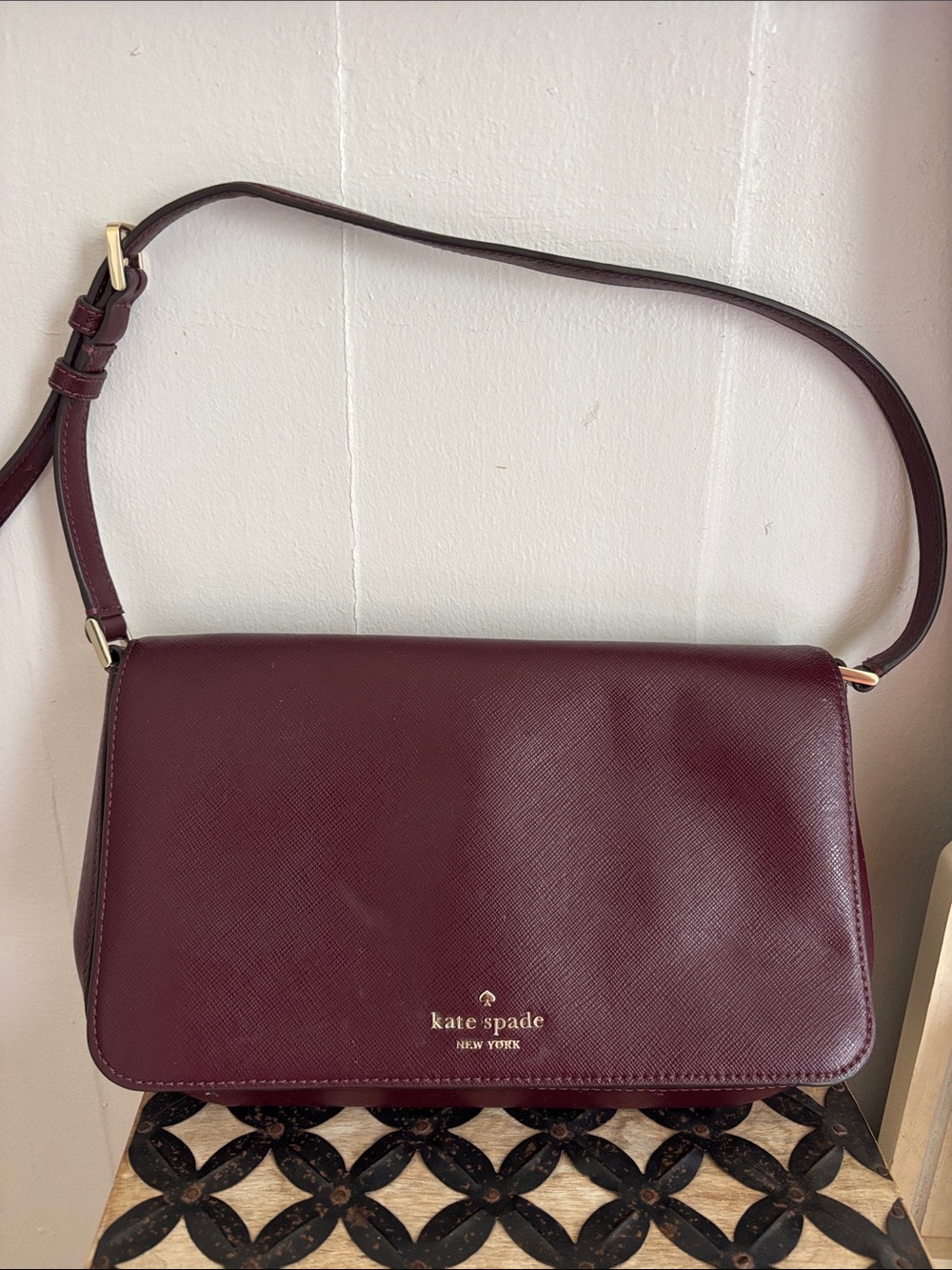 Kate Spade Wine Shoulder Bag